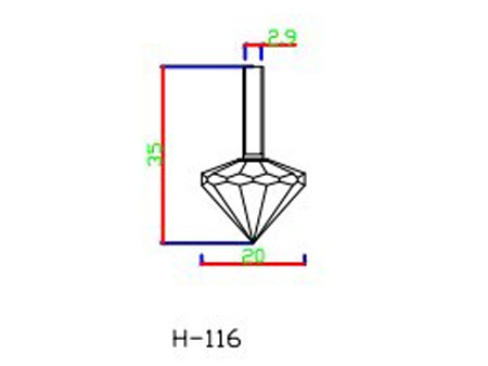 H-116 fiber optic end fixtures