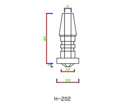 H-201 fiber optic end fixtures