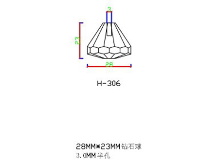 H-306 fiber optic end fixtures