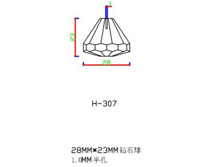 H-307 fiber optic end fittings